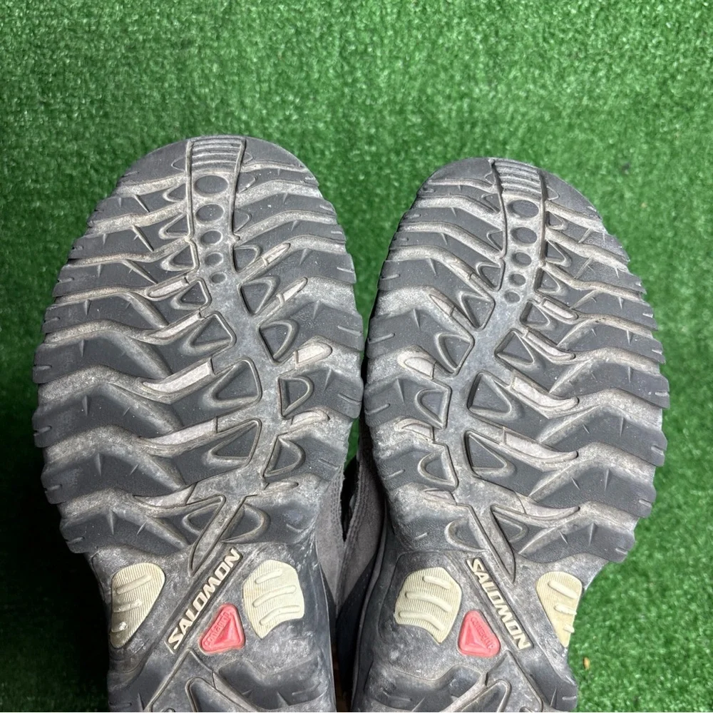 Salomon Women's Exit Aero Gray‎ Black Hiking Shoe Contagrip 449168 US Size 8.5